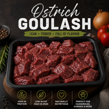Ostrich Goulash 500g